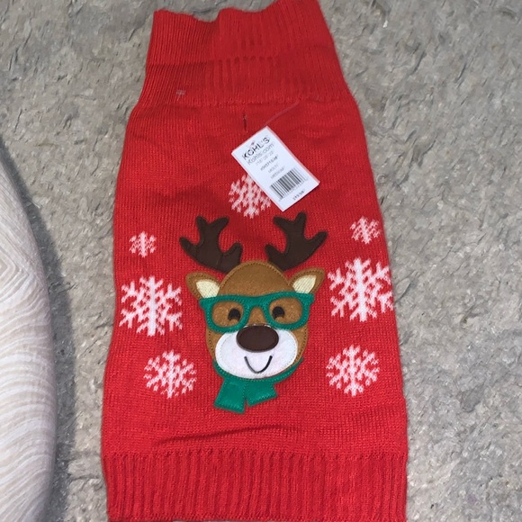 Reindeer Dog Sweater NWT Christmas Holiday Ugly - Picture 1 of 4